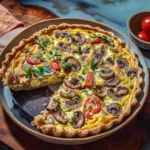 Aegean Mushroom and Kasseri Crustless Quiche