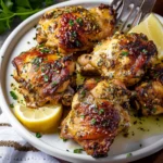 Baked Greek Chicken Thighs