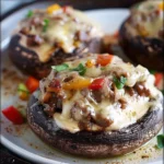 Cheesesteak-stuffed Portobello Mushrooms