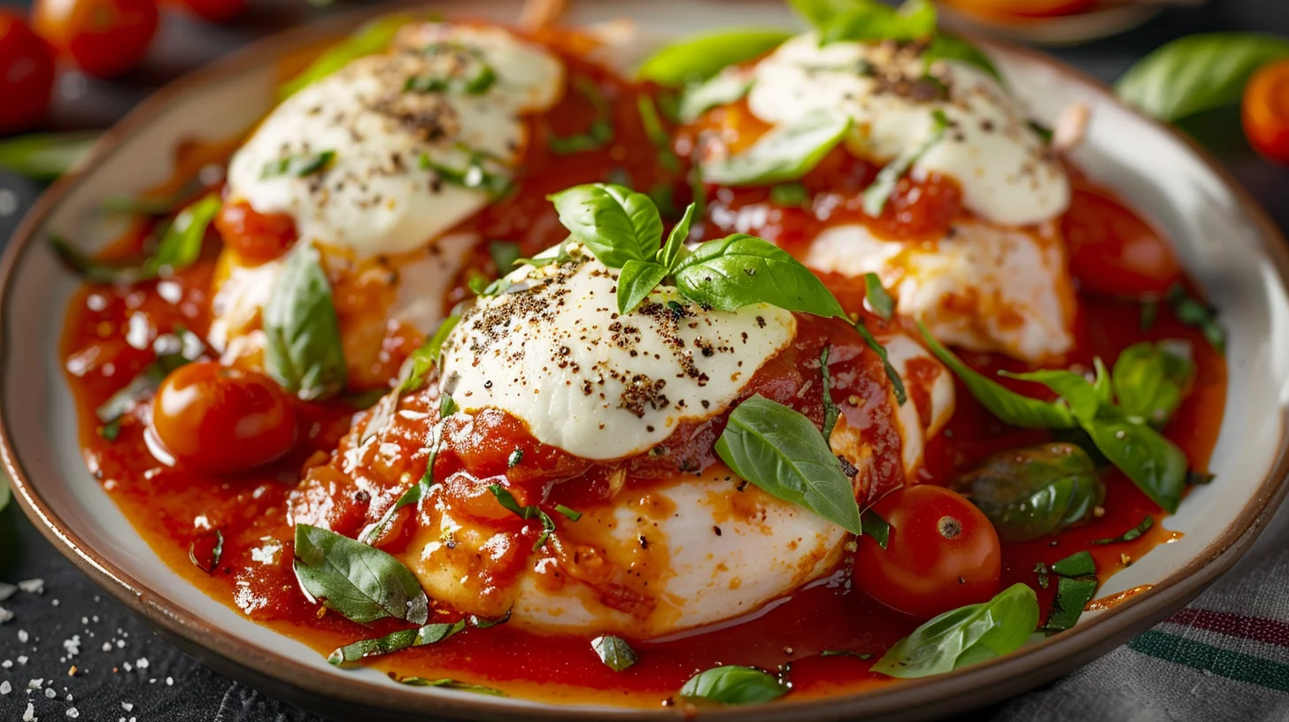 Cheesy Mozzarella Chicken Bake