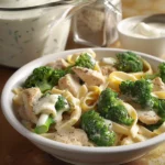 Creamy Chicken Alfredo Fettuccine With Broccoli Bliss