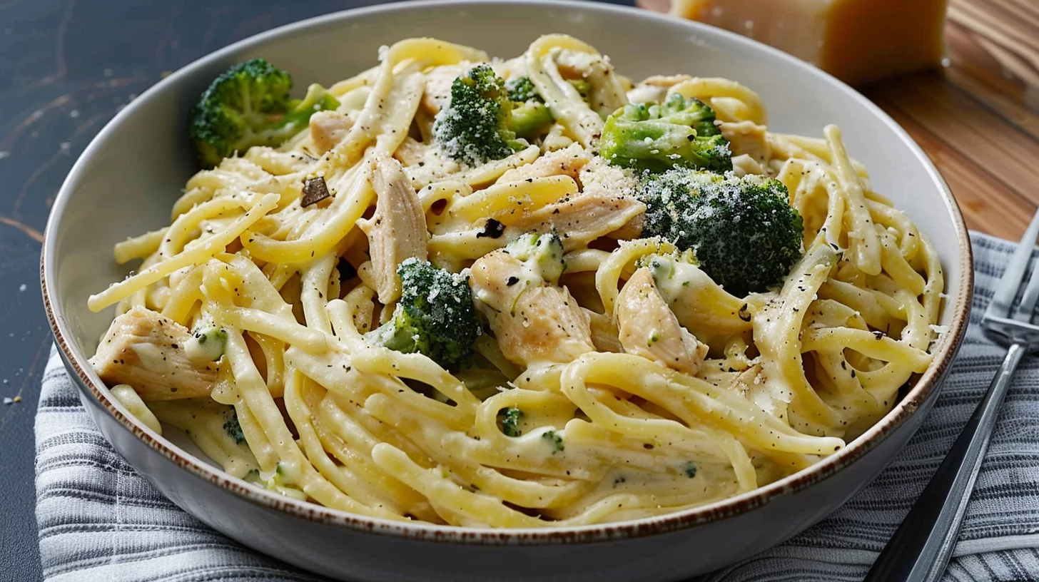 Creamy Garlic Chicken Pasta With Broccoli Bliss