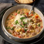 Creamy Parmesan Italian Sausage Soup