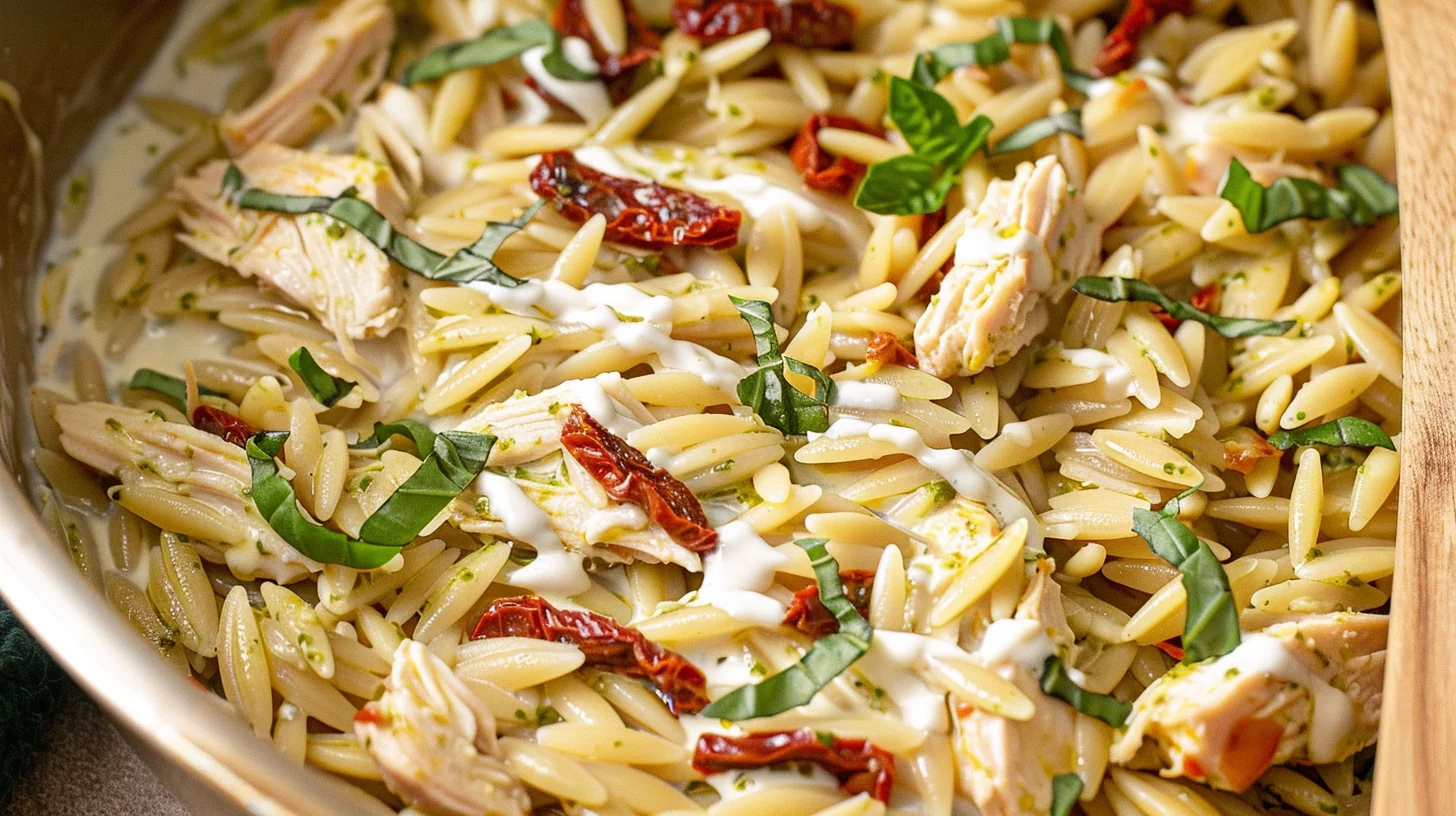 Creamy Pesto Orzo