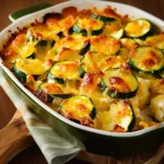 Golden Zucchini and Cheese Bake