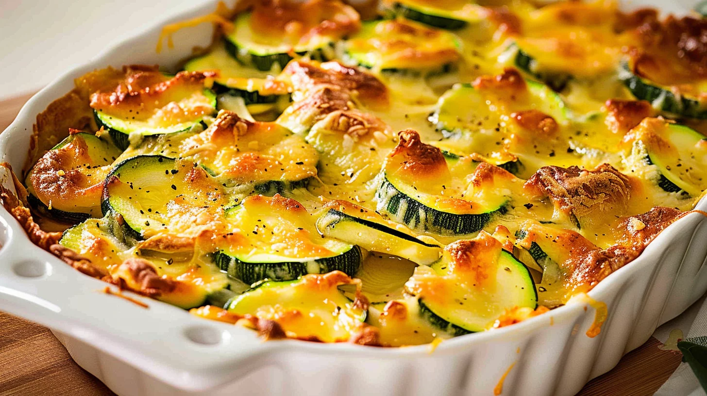 Golden Zucchini and Cheese Bake