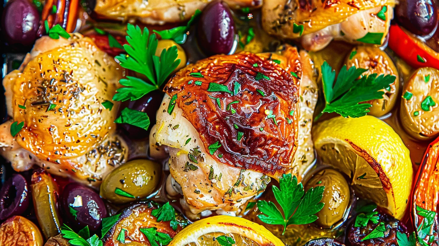 Greek Sheetpan Chicken With Lemon and Oregano