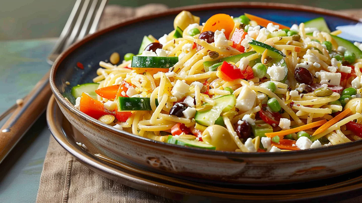 Greek Spaghetti Salad