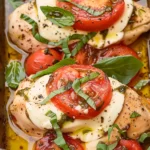 Mozzarella Stuffed Chicken With Tomato and Basil
