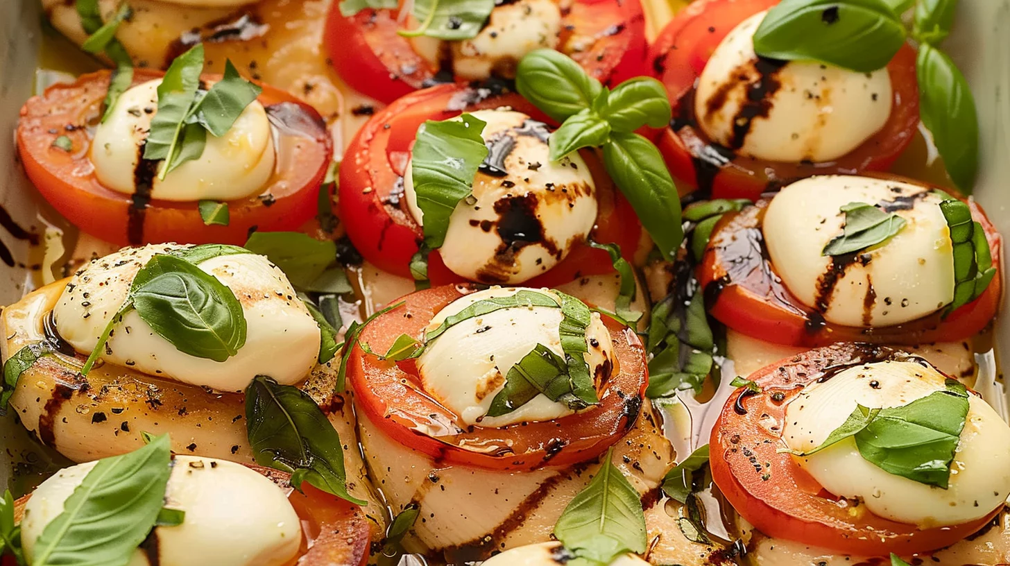 Mozzarella Stuffed Chicken With Tomato and Basil
