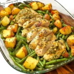 One-pan Garlic Herb Chicken With Roasted Potato and Green Beans