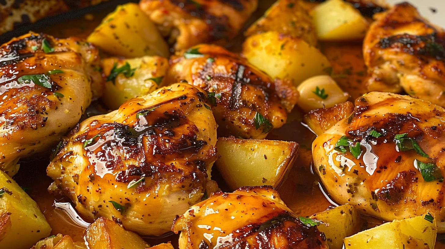 Zesty Grilled Chicken With Buttery Herb Potatoes