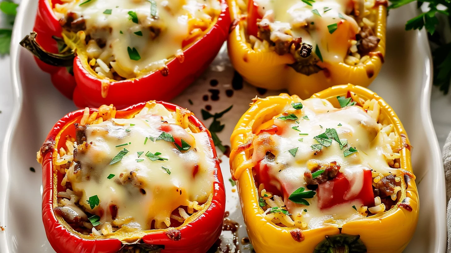 Easy Italian Stuffed Bell Peppers