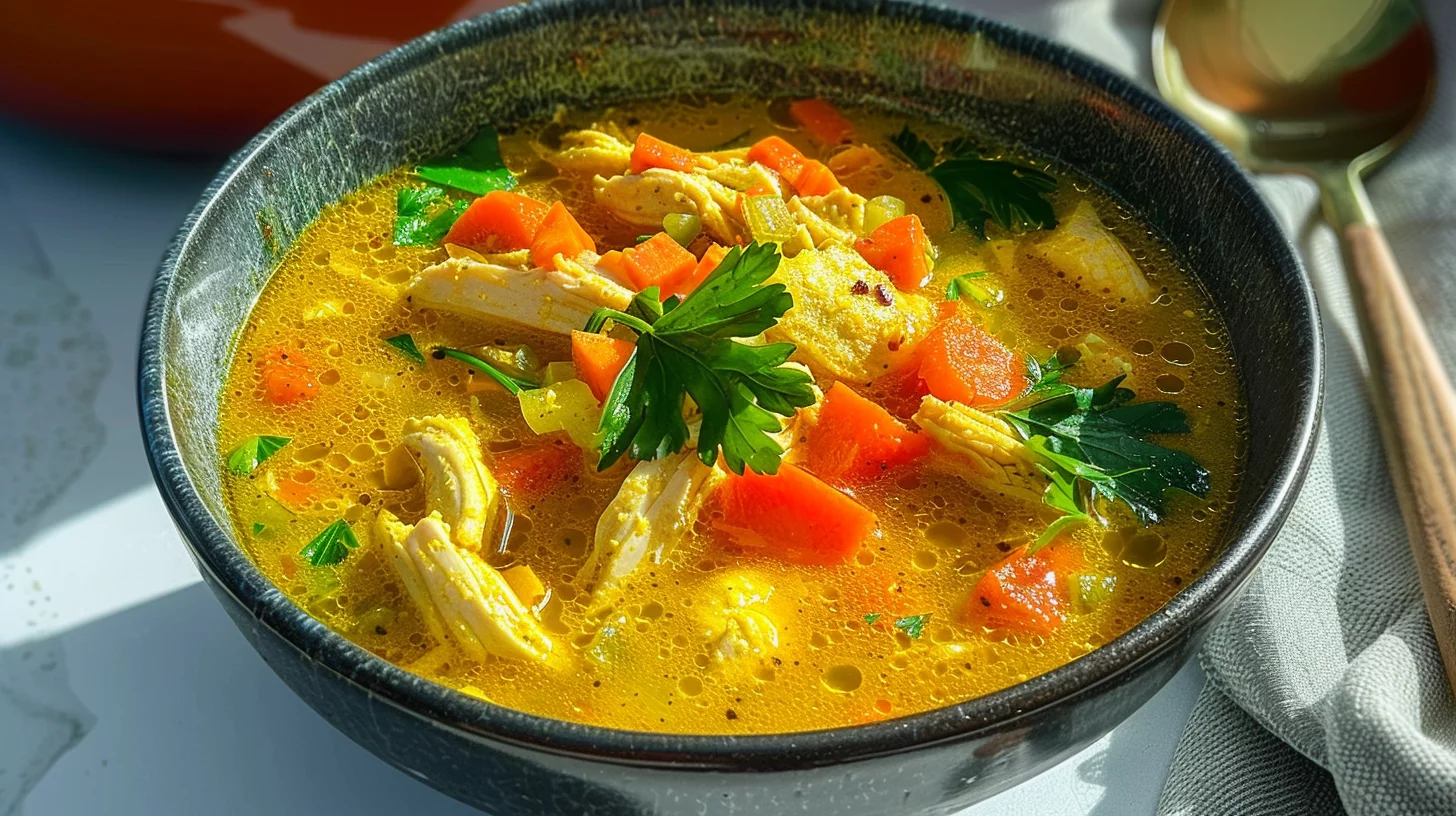 Anti Inflammatory Turmeric Chicken Soup