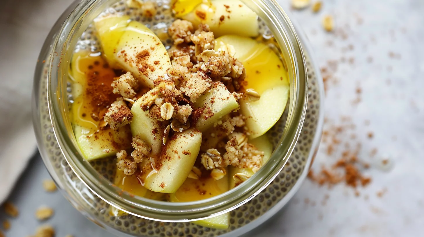 Apple Crumble Chia Pudding