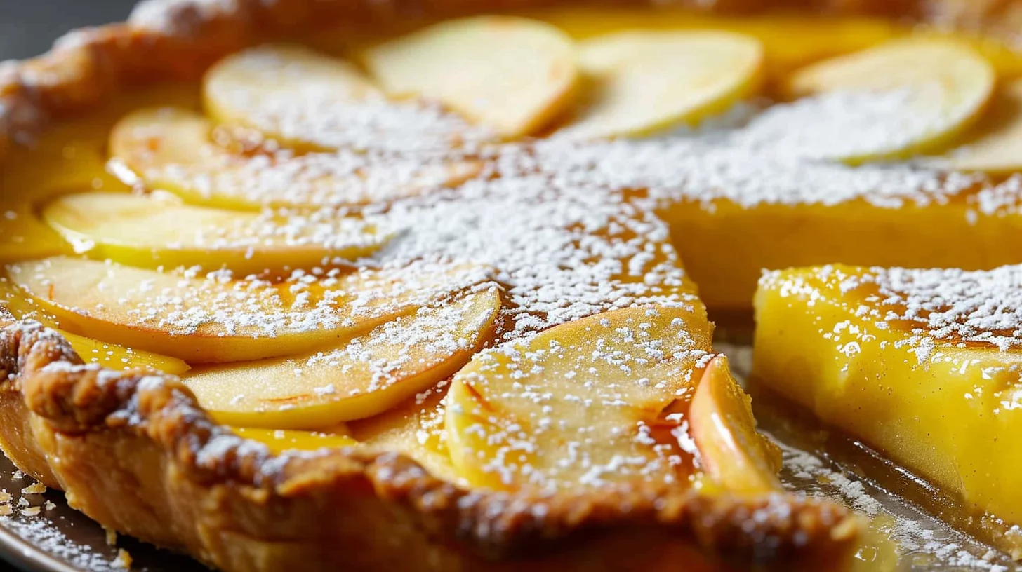 Apple Custard Impossible Pie