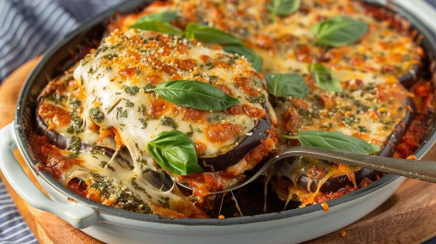 Baked Eggplant Parmesan With Herbs