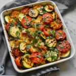 Balsamic Zucchini Tomato Bake Last Ingredient