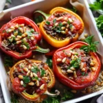 Beef and Rice Stuffed Peppers
