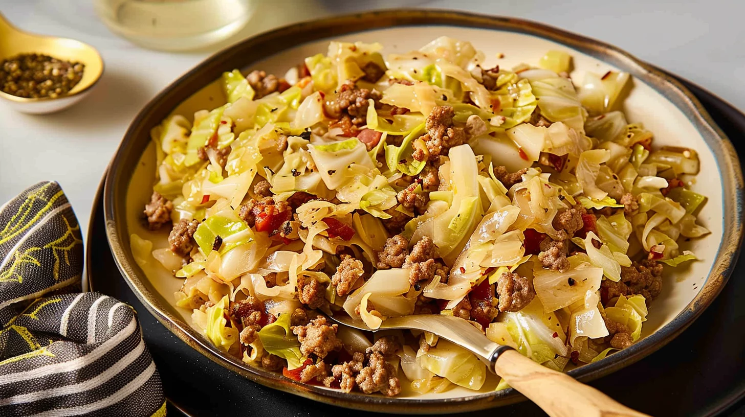 Cabbage and Ground Beef