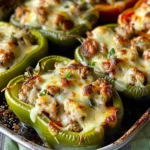 Cheesy Sausage Stuffed Peppers