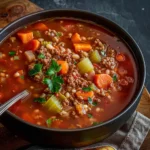 Comforting Hamburger Soup Recipe