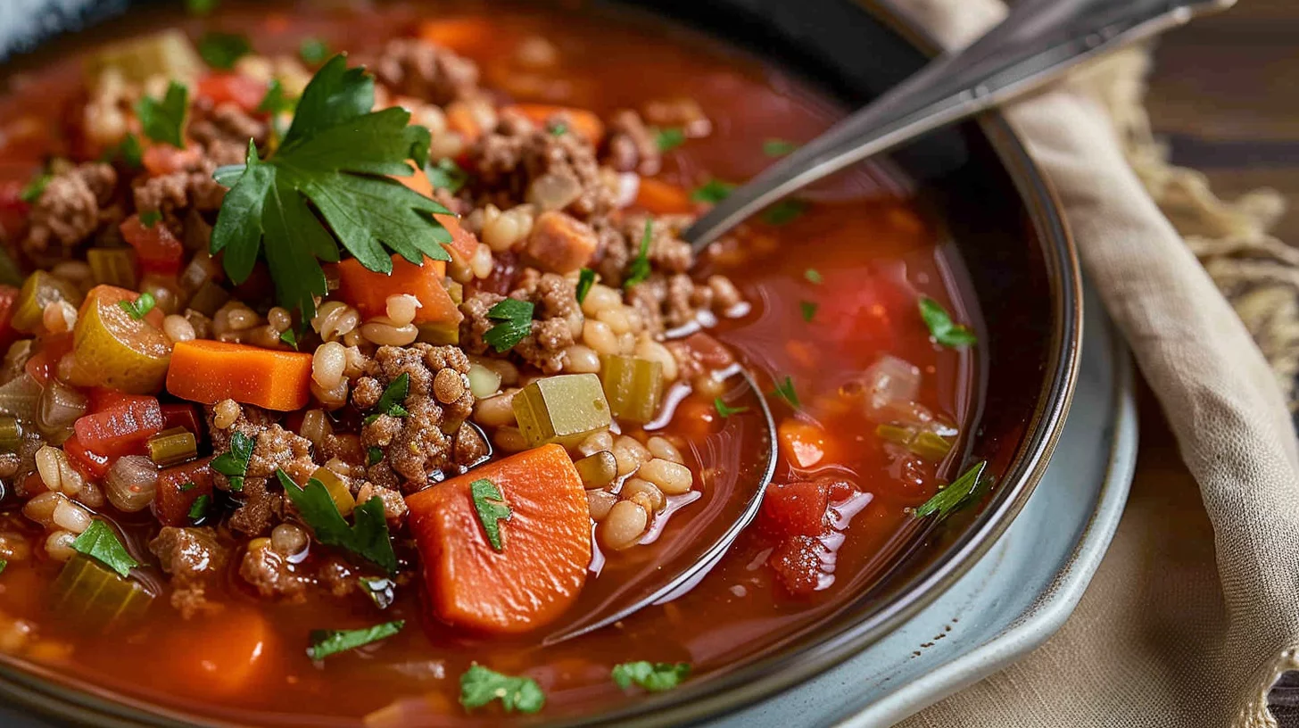 Comforting Hamburger Soup Recipe
