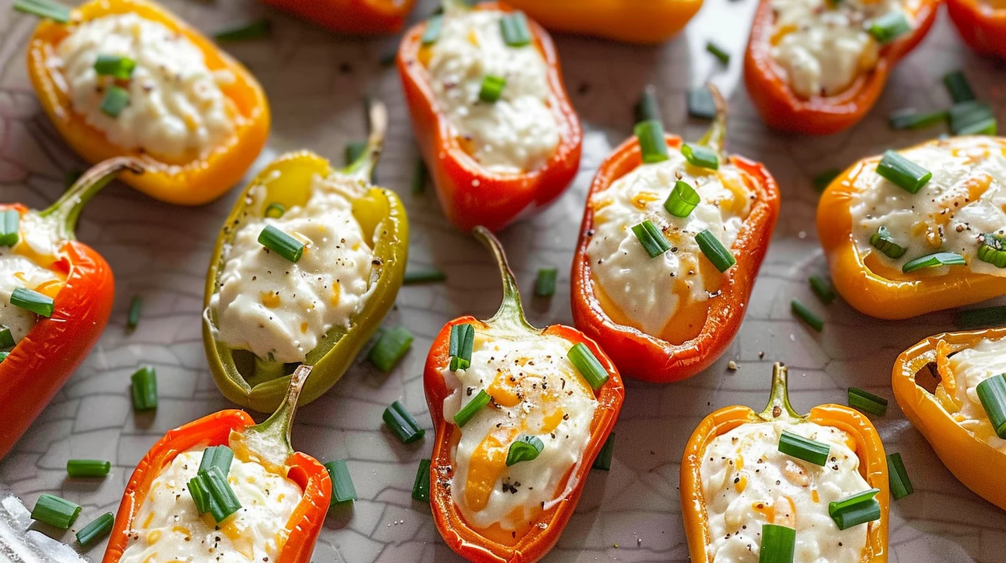 Cream Cheese Stuffed Mini Peppers
