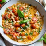 Creamy Vegan Tomato White Bean Stew