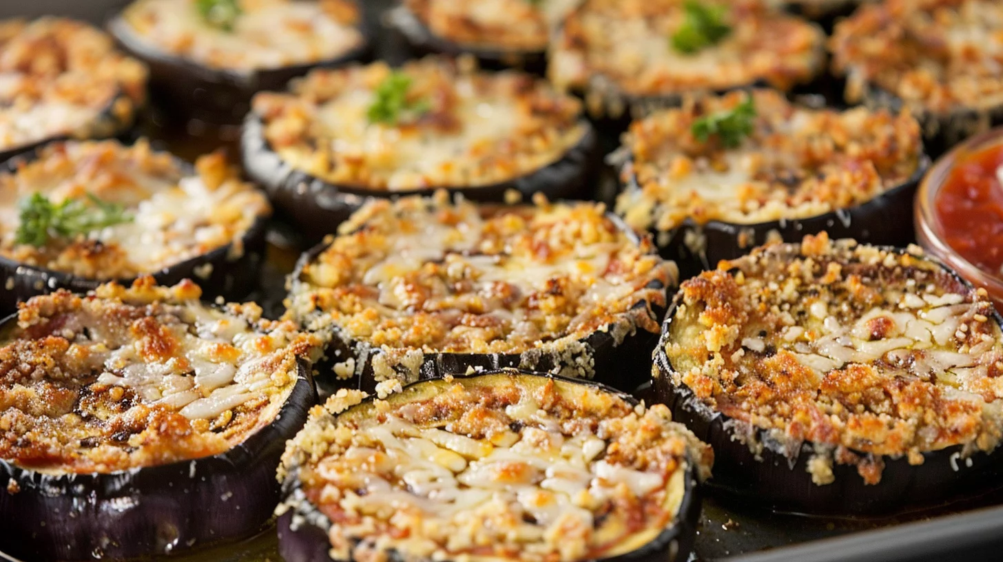 Crispy Baked Eggplant Parmesan
