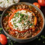 Crockpot Stuffed Pepper Soup Recipe