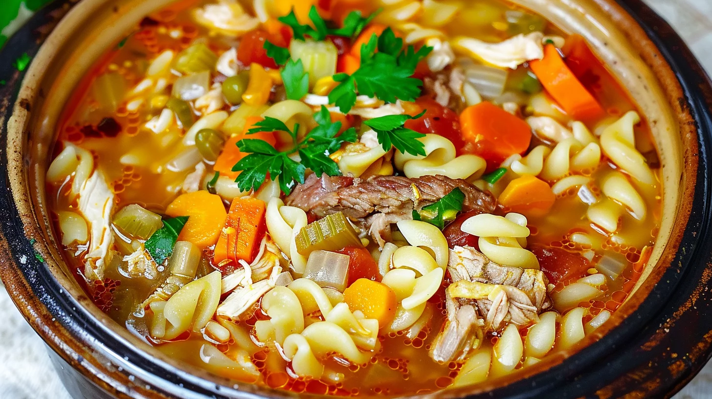 Dump and Go Sicilian Chicken Soup