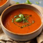 Easiest Homemade Roasted Tomato Soup With Basil