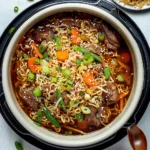 Easiest Slow Cooker Ramen Noodles With Beef