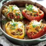 Easy Ground Turkey Stuffed Peppers Recipe