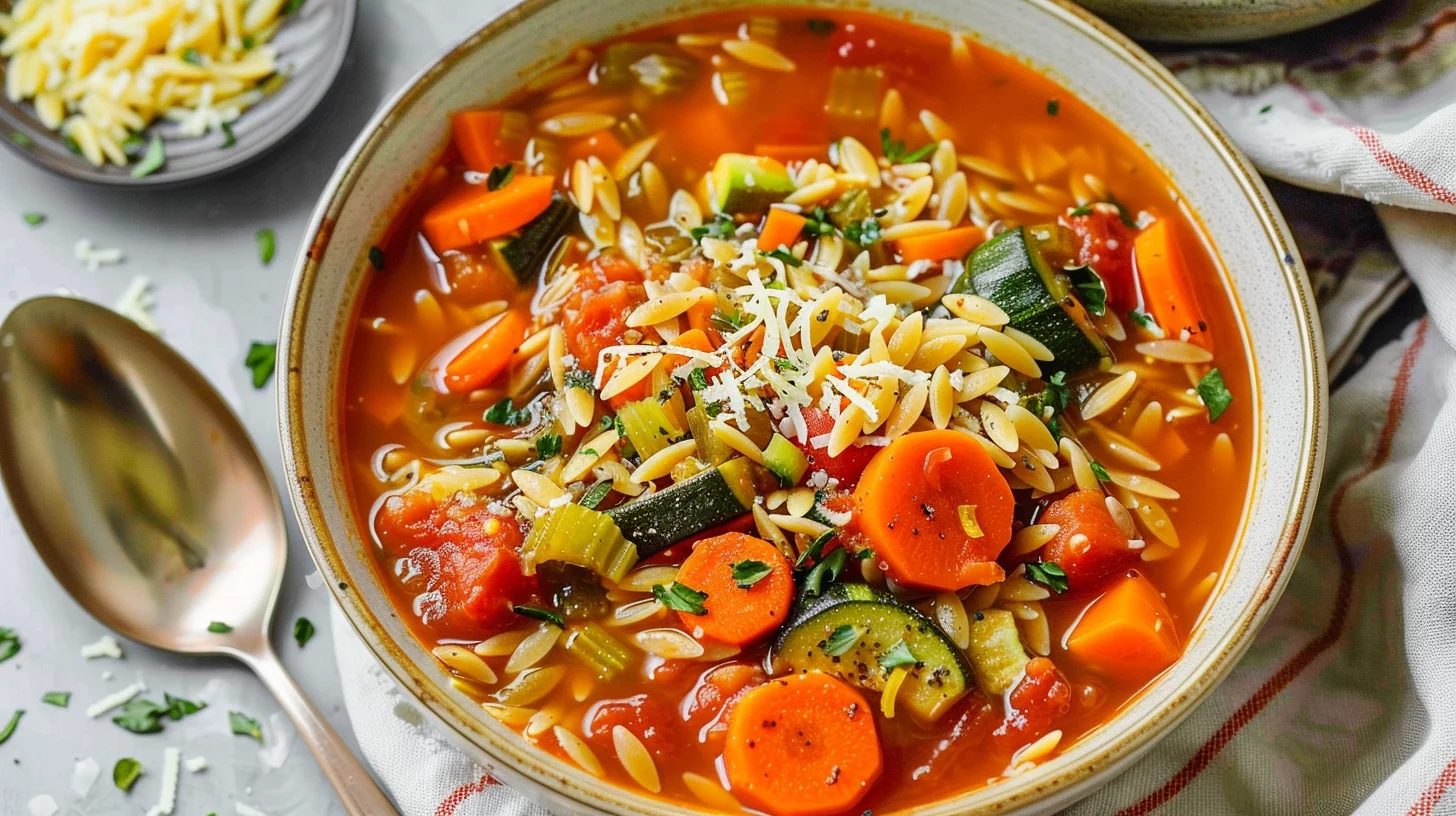 Easy Vegetable Orzo Soup