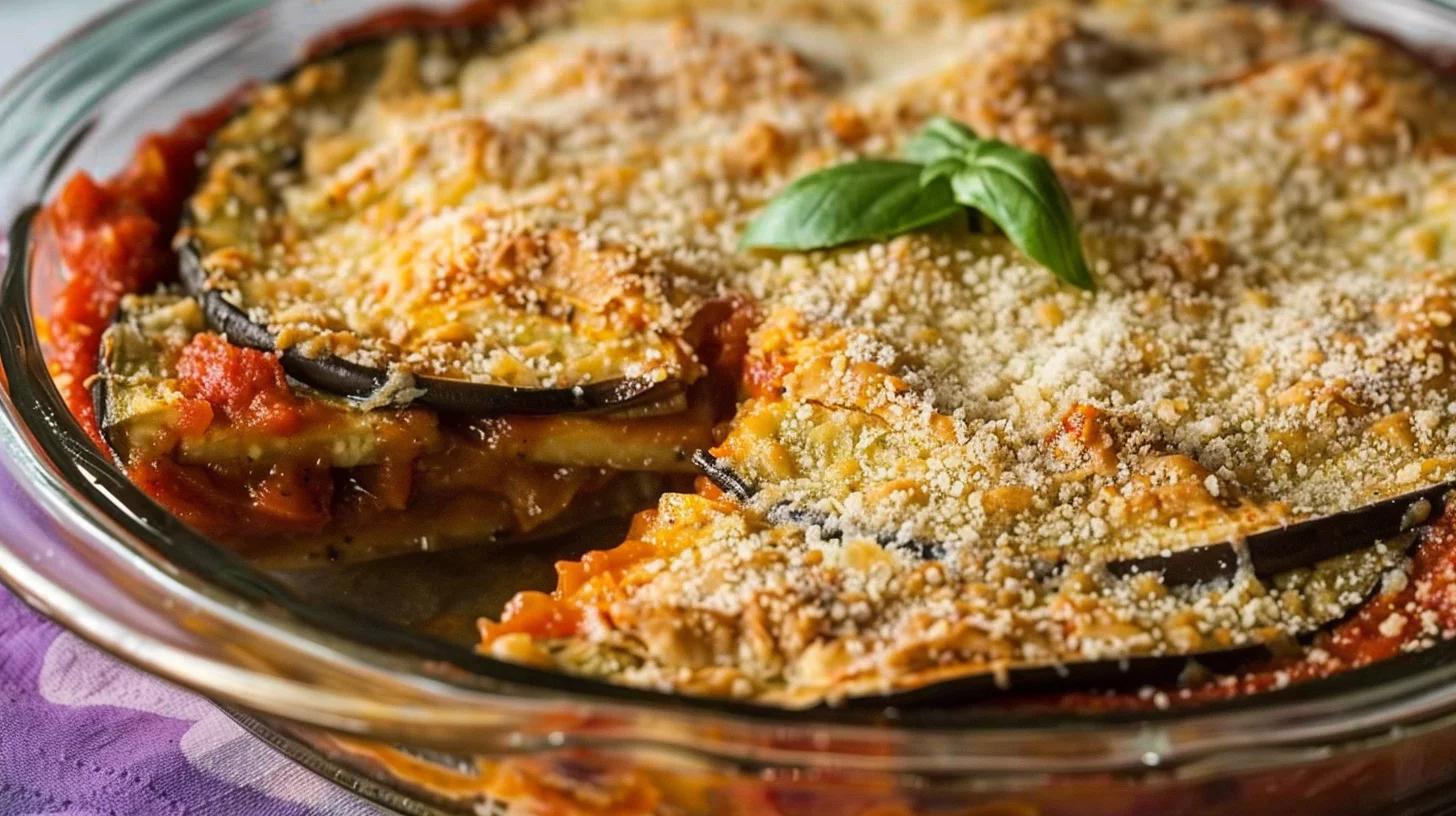 Eggplant Parmesan Pie