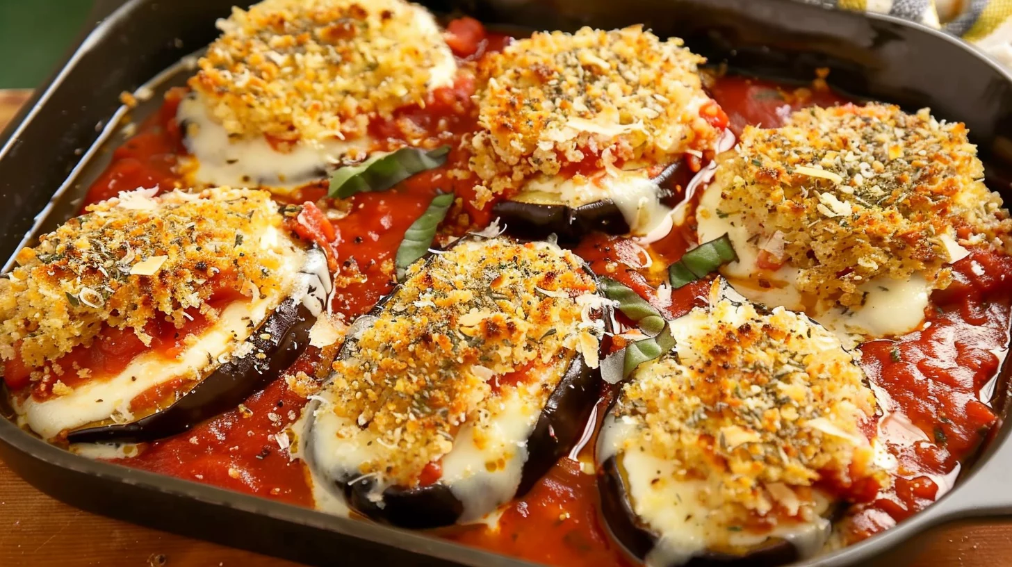 Eggplant Parmesan With Fresh Mozzarella