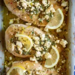 Greek Feta Chicken With Lemonoregano Marinade and Crumbled Feta