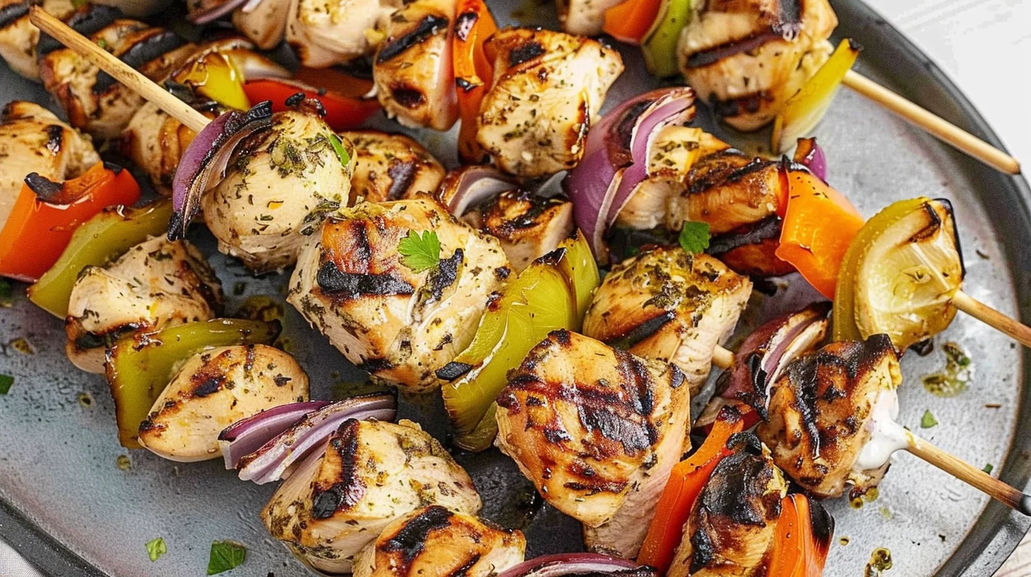 Greek Island Chicken Shish Kebabs With Garlicyogurt Marinade