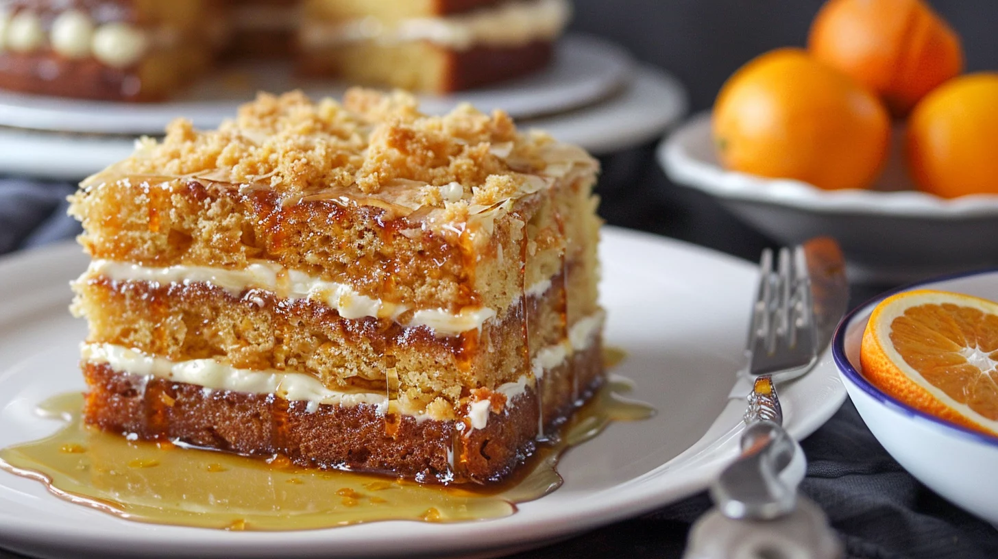 Greek Orange Syrup Cake With Phyllo