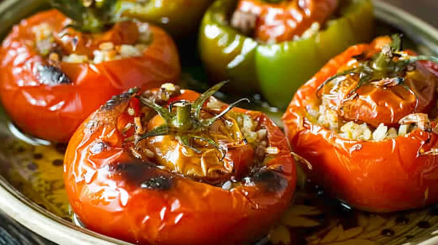 Greek Stuffed Tomatoes