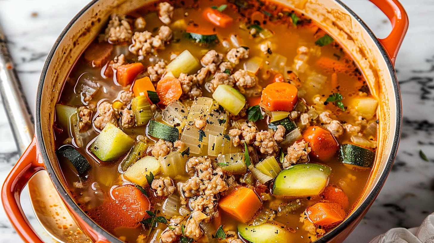 Ground Turkey Vegetable Soup