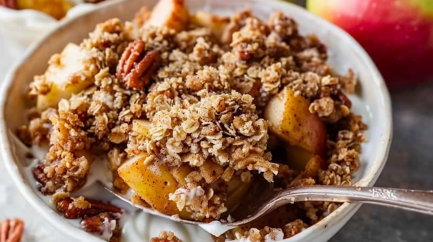 Healthy Breakfast Apple Crumble