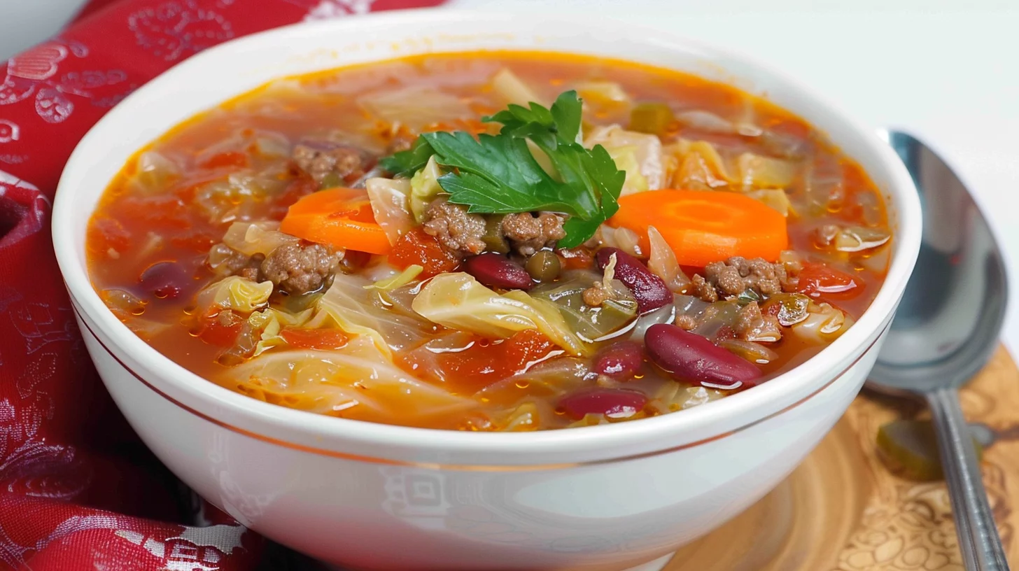 Hearty Cabbage Soup With Hamburger