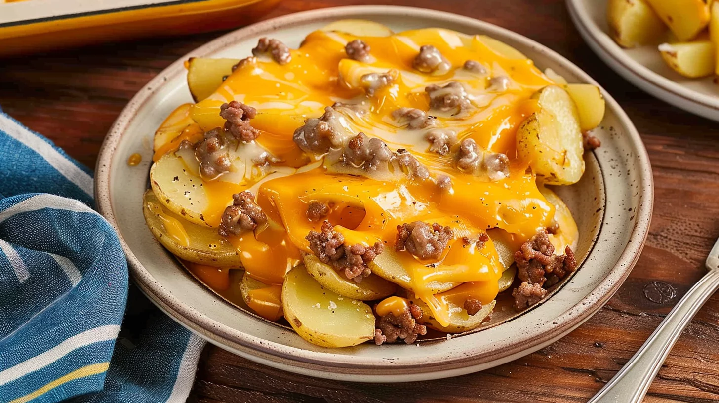 Hobo Casserole With Ground Beef and Potatoes