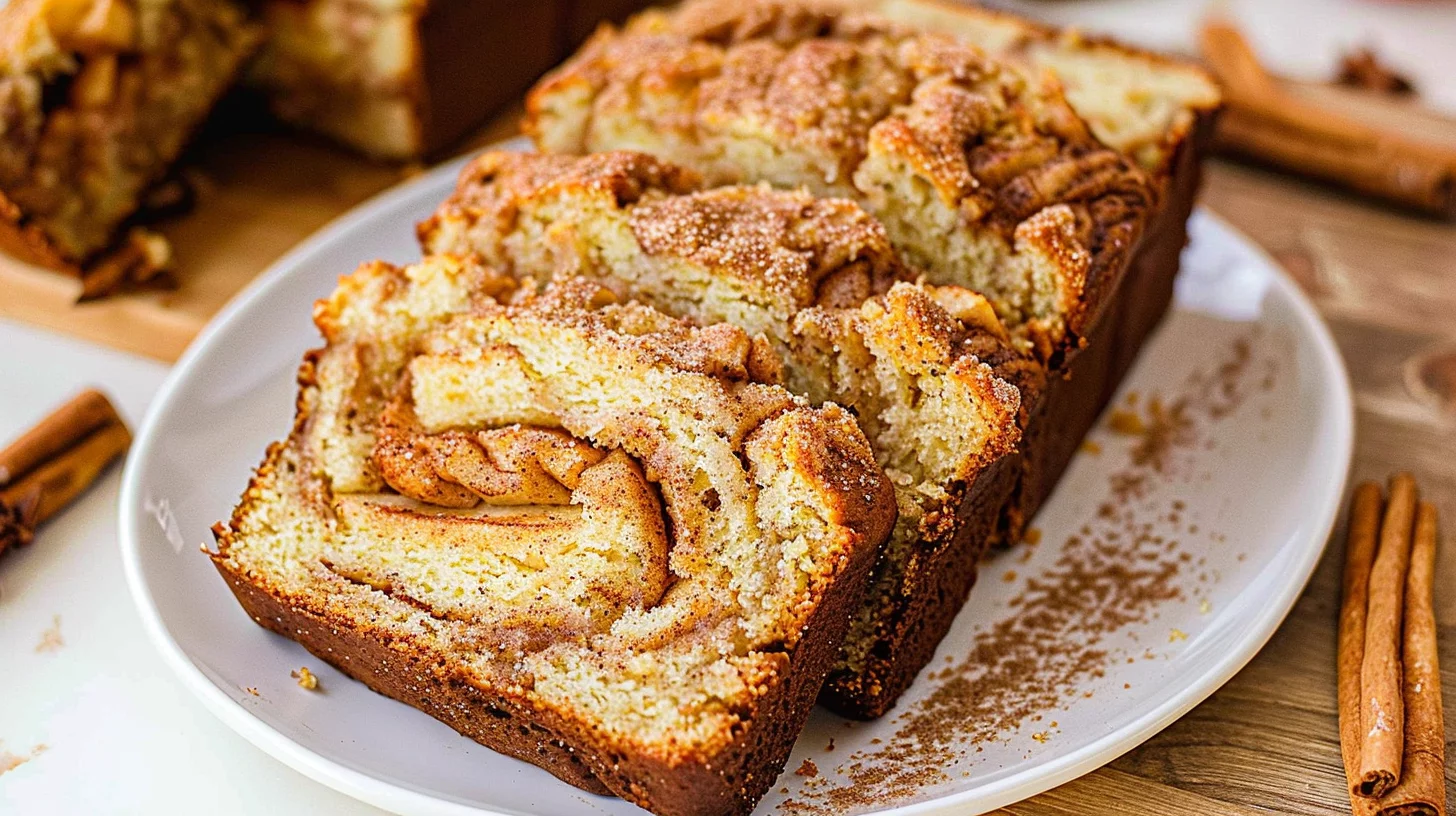 Homemade Cinnamon Swirl Apple Bread