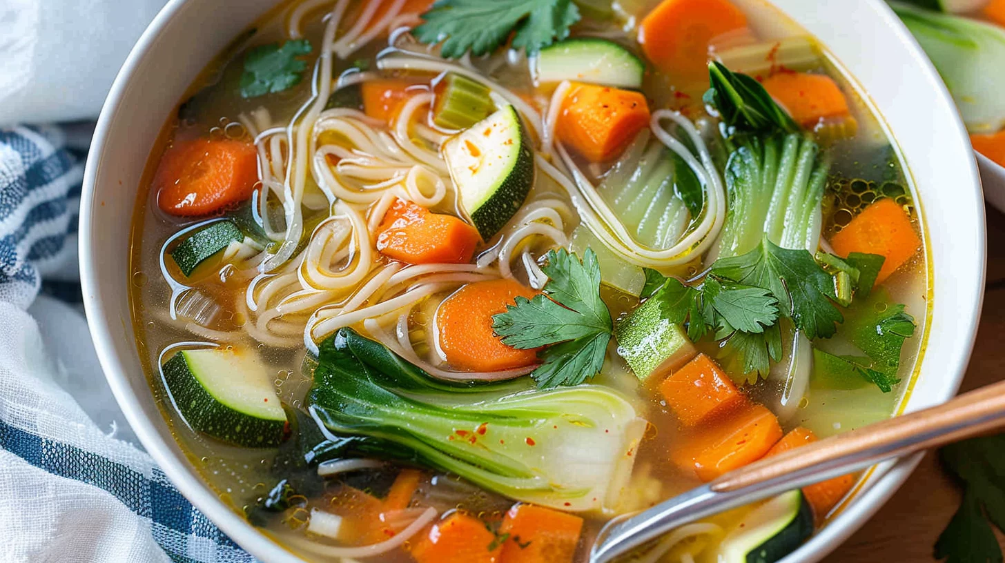 Homemade Vegetable Noodle Soup