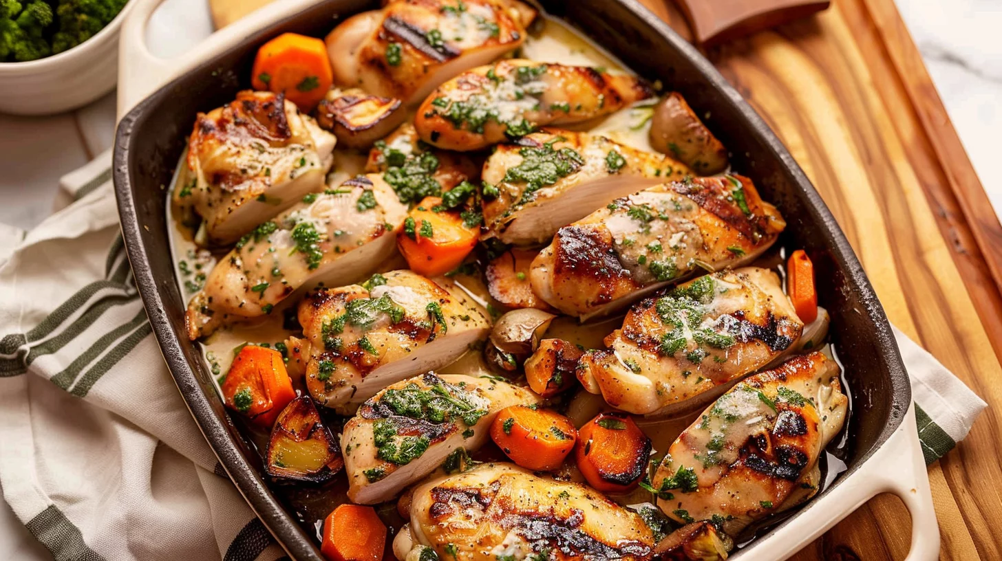 Insanely Good Garlic Herb Grilled Chicken With Veggie Medley