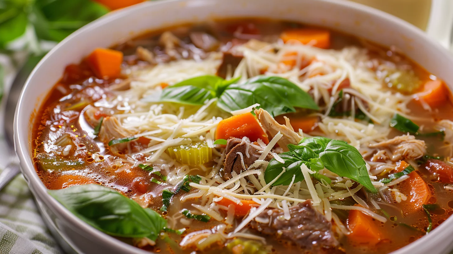 Italian Chicken Veggie Soup